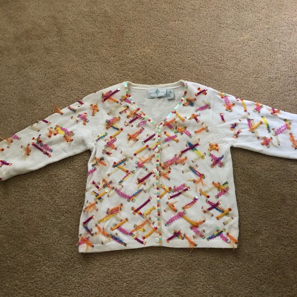 Cardigan sweater from NORDSTROM M design front and the back of the sweater! - Picture 1 of 7